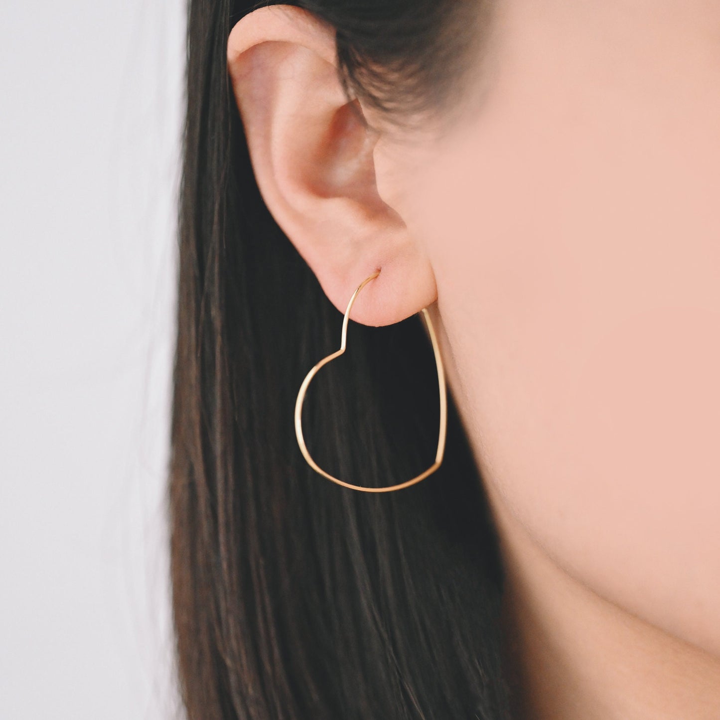 10pcs Gold/ Silver Tone Heart Earring Hoops, Geometric Earring Components (GB-698)