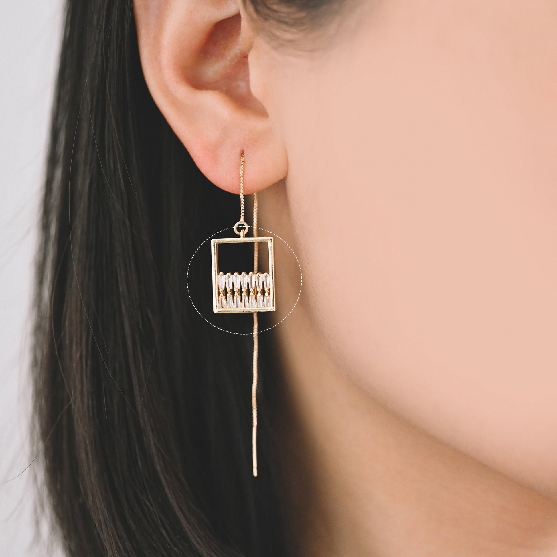 4pcs CZ paved Rectangle Charms 14x18mm, 18K Gold plated Brass, Geometric Square Pendants (GB-1262)