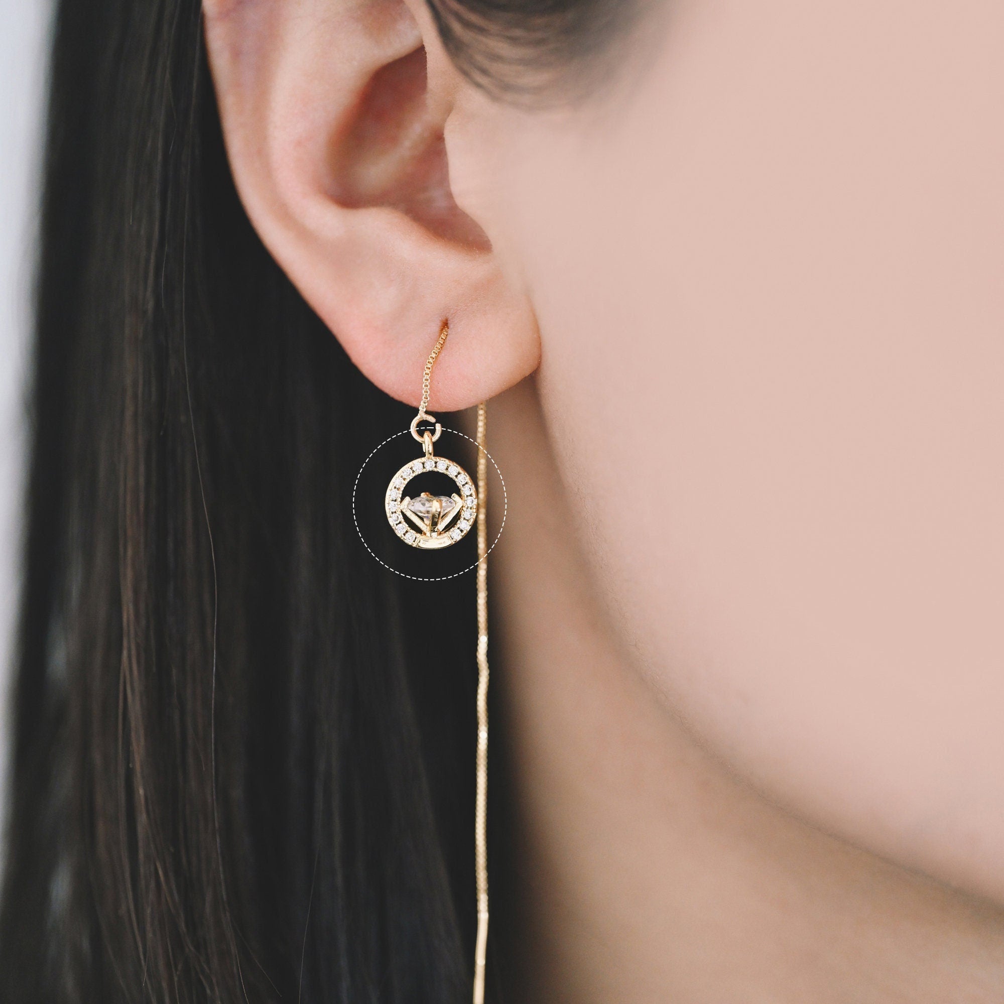 10pcs Gold plated Brass Round Diamond Charm 13x10mm, CZ pave Diamond Pendant (GB-1275)