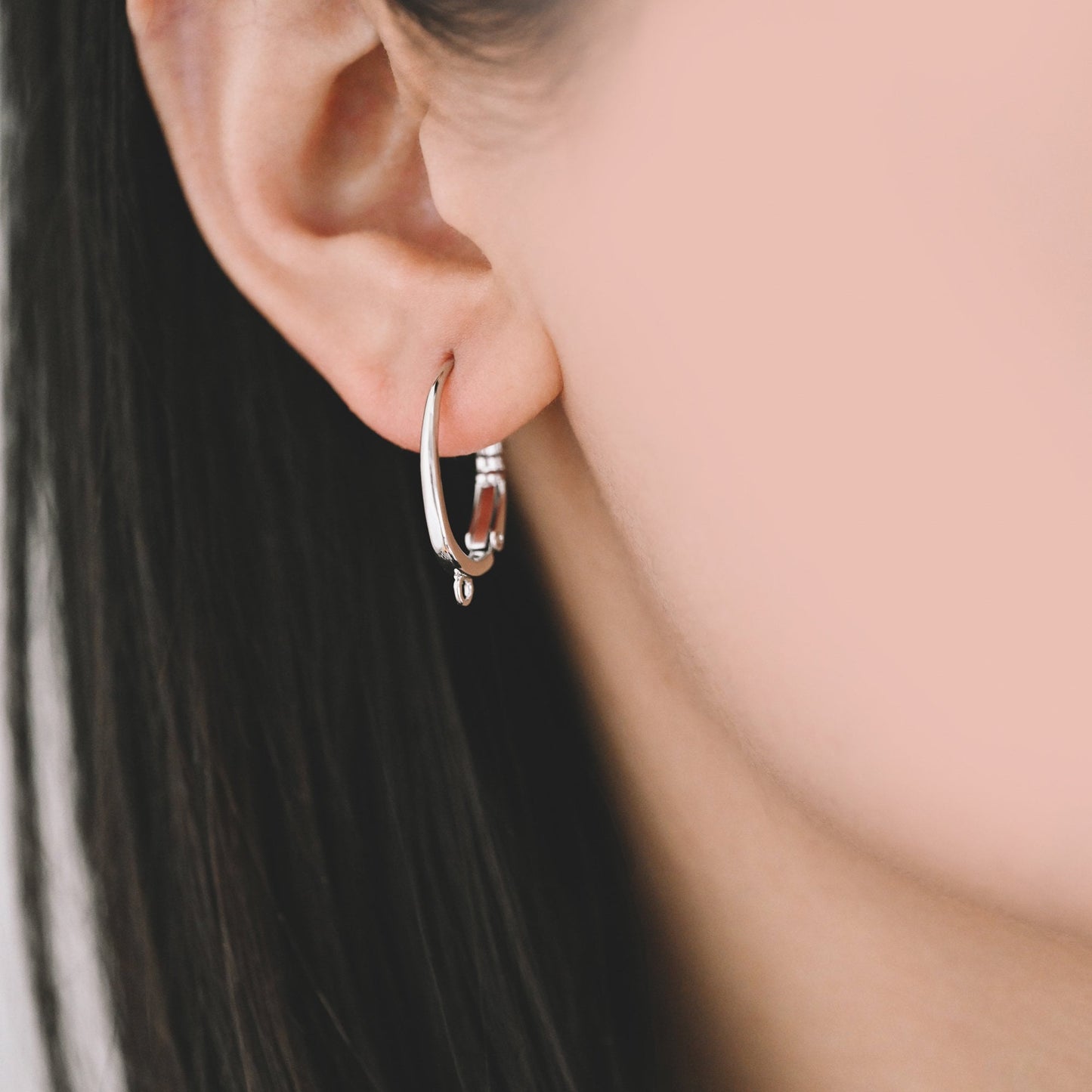 10pcs Gold/ Silver tone Oval Leverback Ear Hooks, Gold/ Rhodium plated on Brass, Earring Hoop Components (GB-1457)