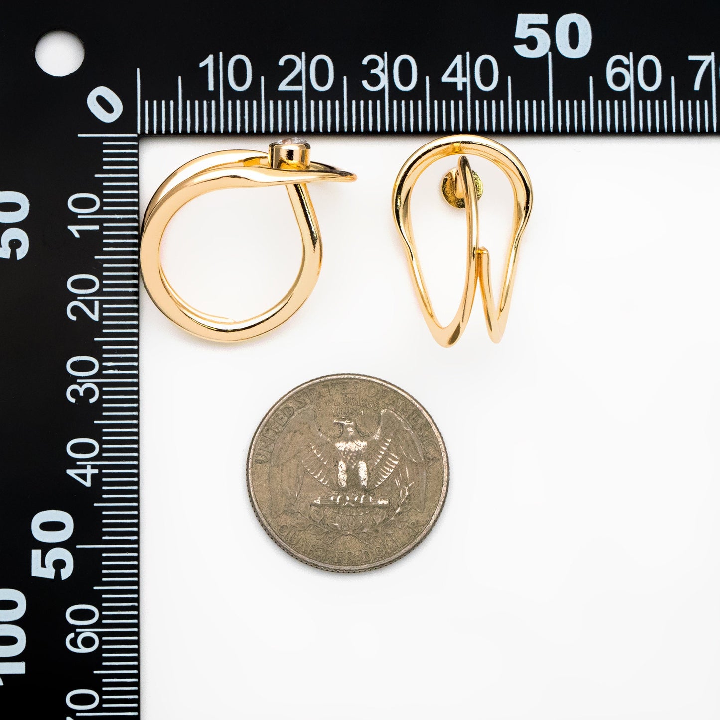 4pcs CZ Pave Gold/ Silver Double Band Ring, Everyday Ring, Fashion Rings, Adjustable Ring, Dainty Ring (#GB-4372)