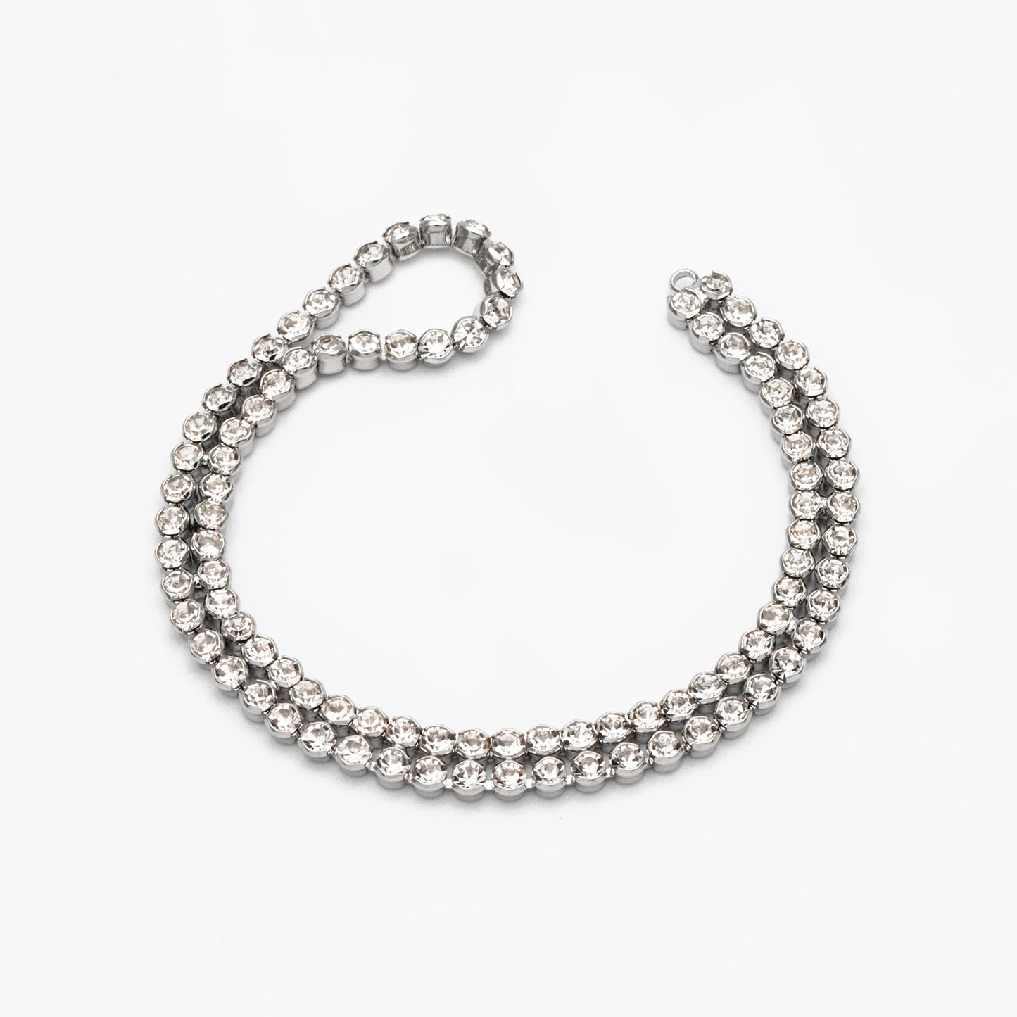 2pcs CZ Pave Gold/ Silver Tone Chain Connector 180mm, 18K Real Gold/ Rhodium plated Brass, Long Tassel Necklace Components (GB-4382)