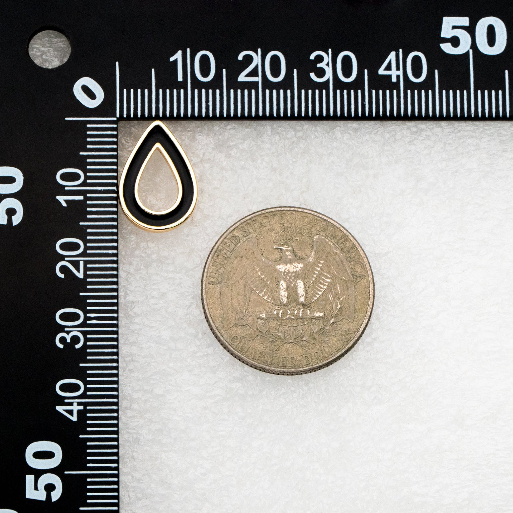 10pcs Acetate Teardrop Ear Posts 16x11mm, 18K Gold plated Brass Ear Findings (#GB-1579)