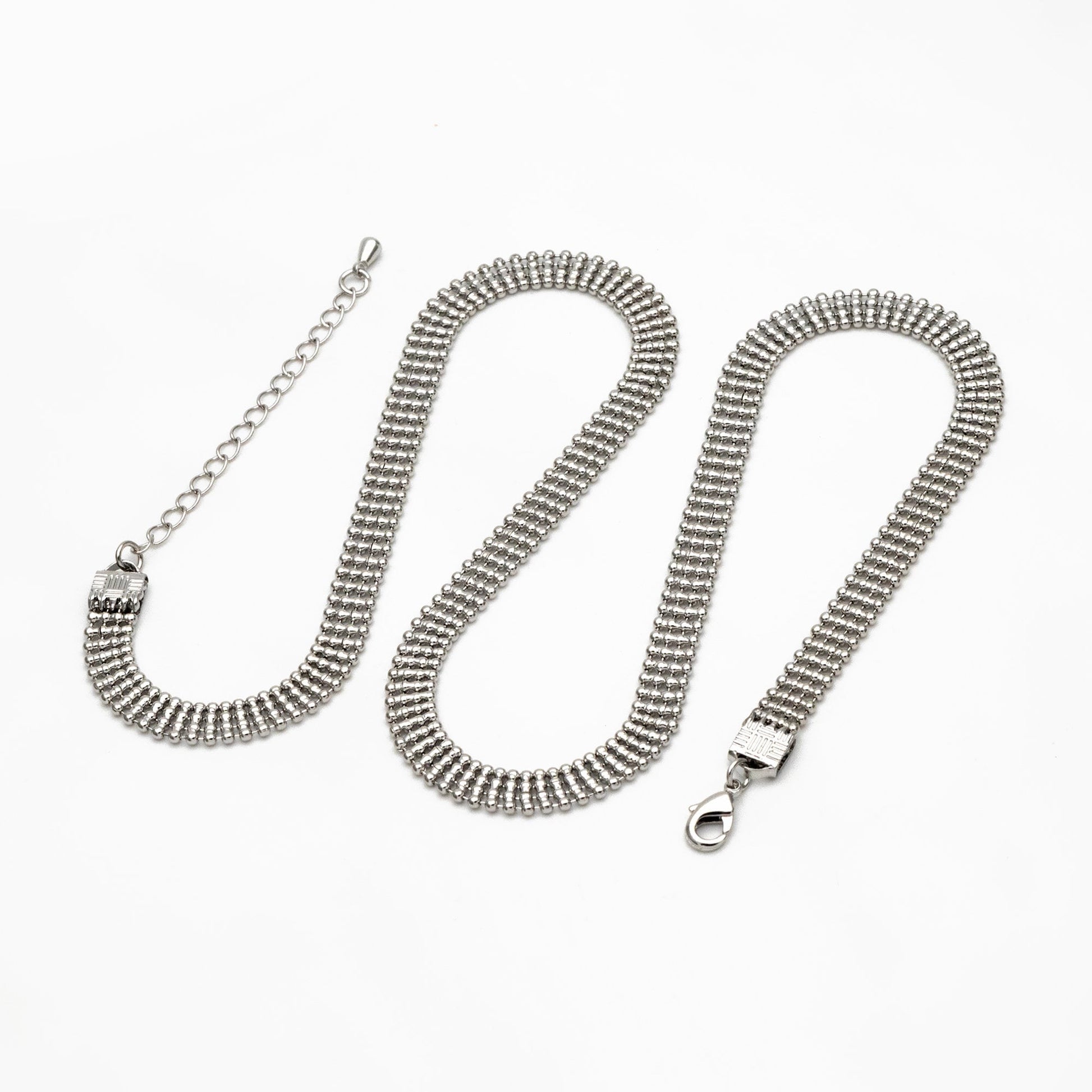 Gold/ Silver Multi Strand Ball Chains 6.2mm, Finished Bracelet/ Anklet/ Necklace with Extender Chain, Ready to Wear (#LK-233)