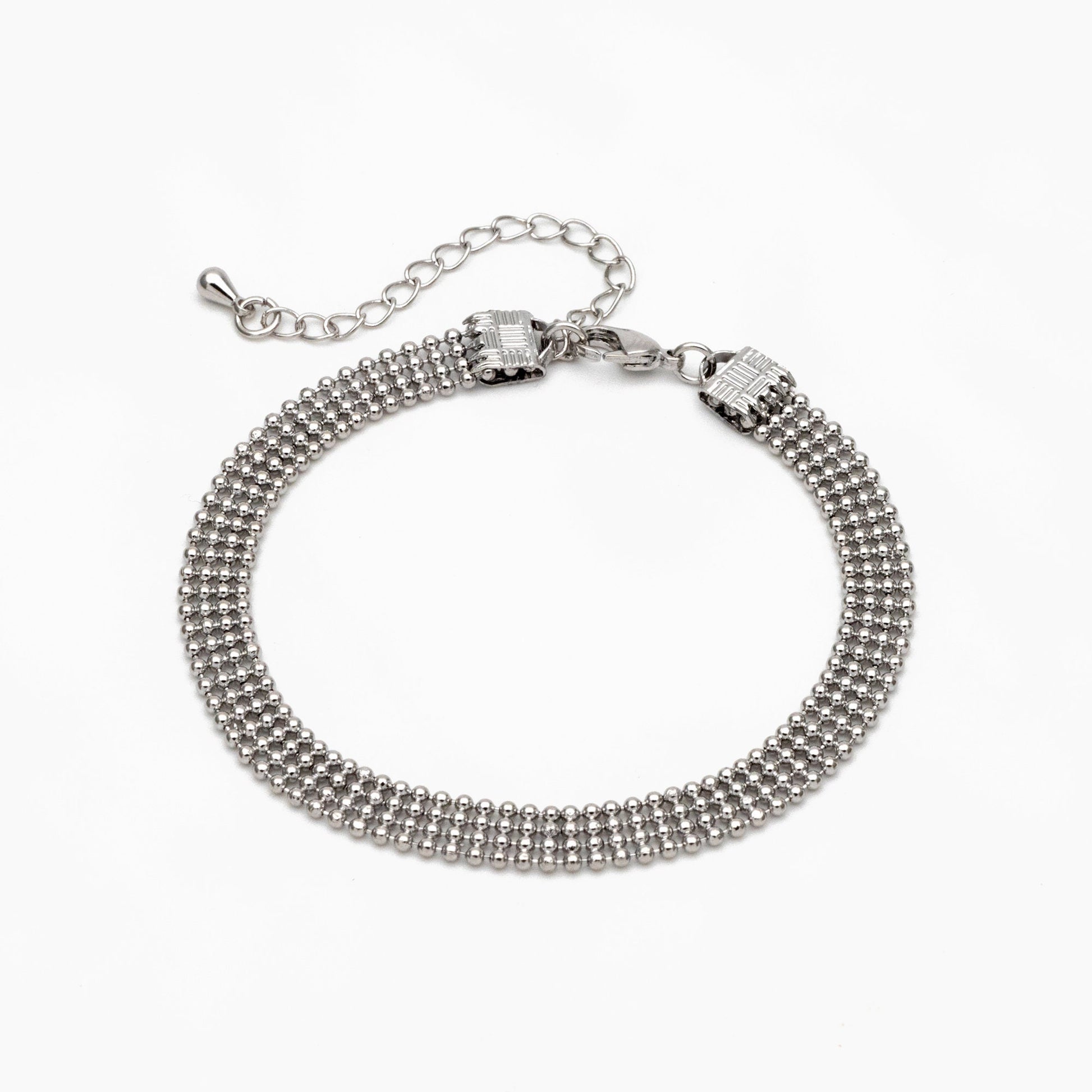 Gold/ Silver Multi Strand Ball Chains 6.2mm, Finished Bracelet/ Anklet/ Necklace with Extender Chain, Ready to Wear (#LK-233)