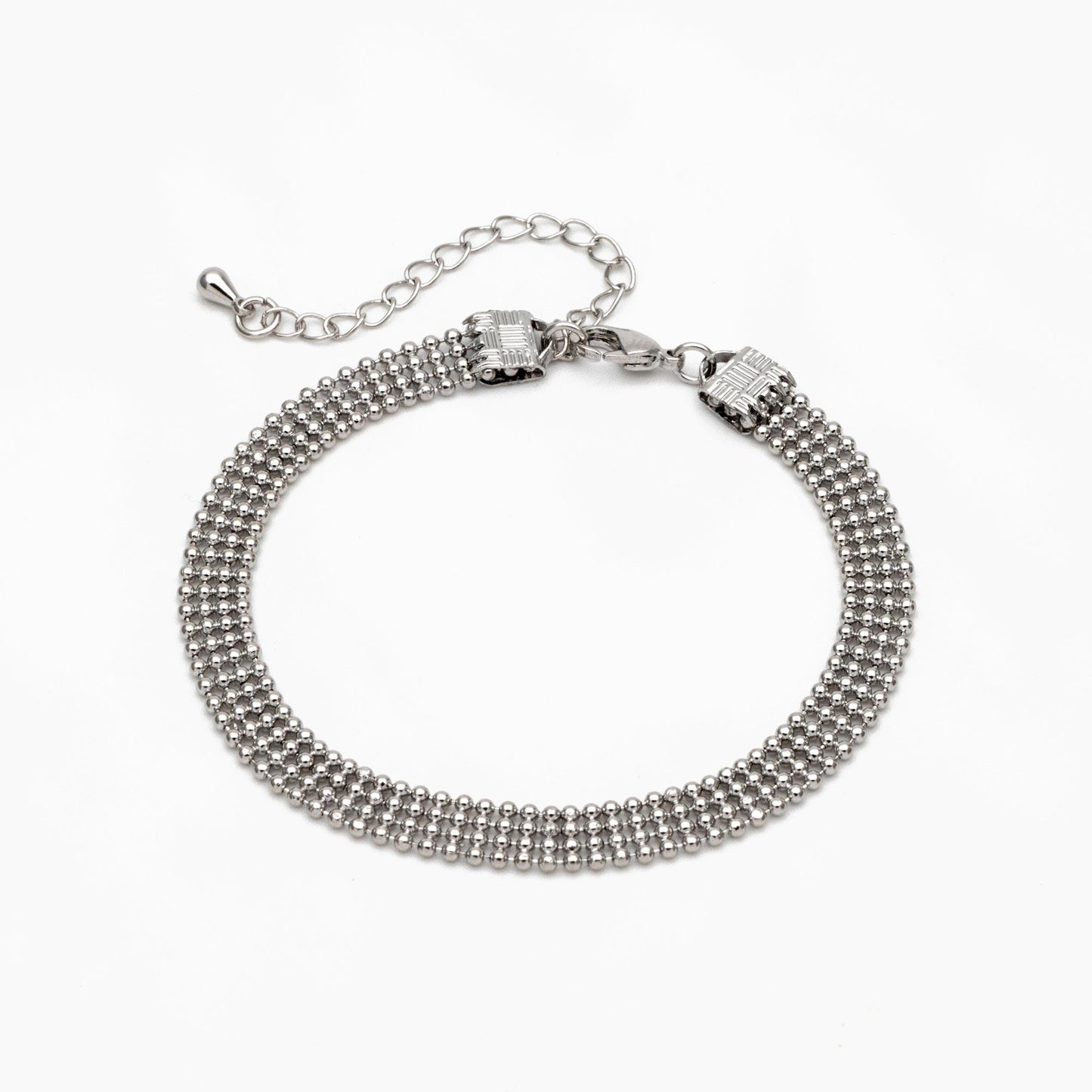 Gold/ Silver Multi Strand Ball Chains 6.2mm, Finished Bracelet/ Anklet/ Necklace with Extender Chain, Ready to Wear (#LK-233)