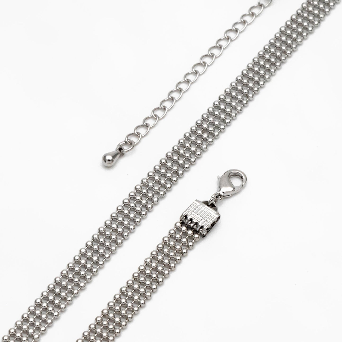 Gold/ Silver Multi Strand Ball Chains 6.2mm, Finished Bracelet/ Anklet/ Necklace with Extender Chain, Ready to Wear (#LK-233)