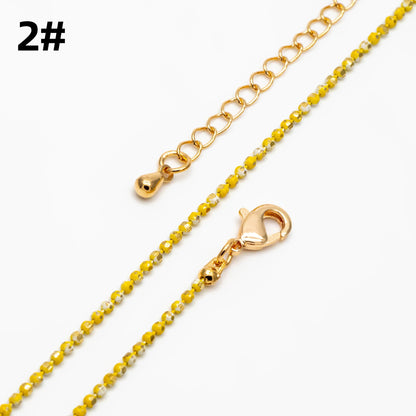 Gold Faceted Ball Beaded Chain, Finished Bracelet/ Anklet/ Necklace with Extender Chain, Ready to Wear (#LK-256)