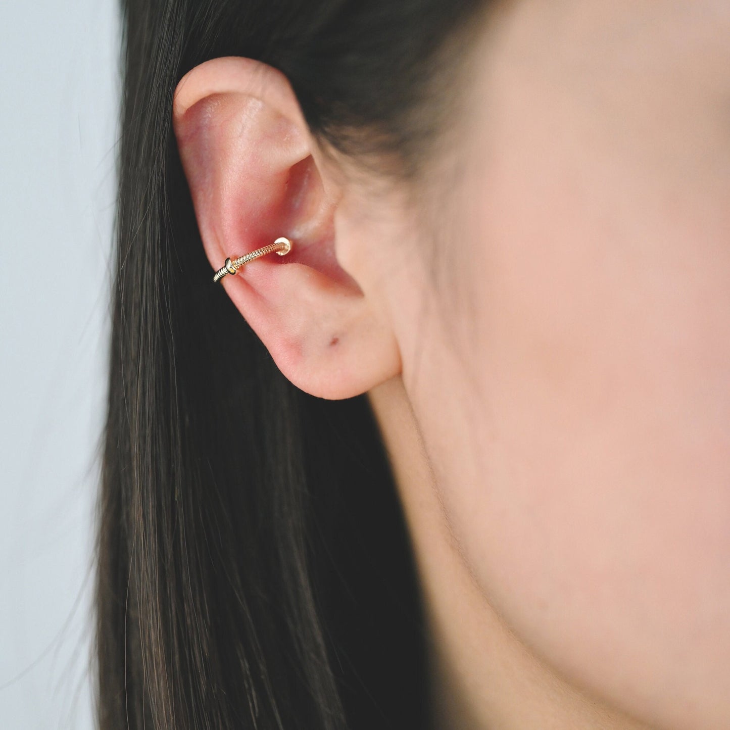 10pcs Gold Ear Cuff, Cartilage Ear Cuff, Gold Plated Ear Cuff, Nut Ear Cuff, Cartilage Earrings (GB-2120)