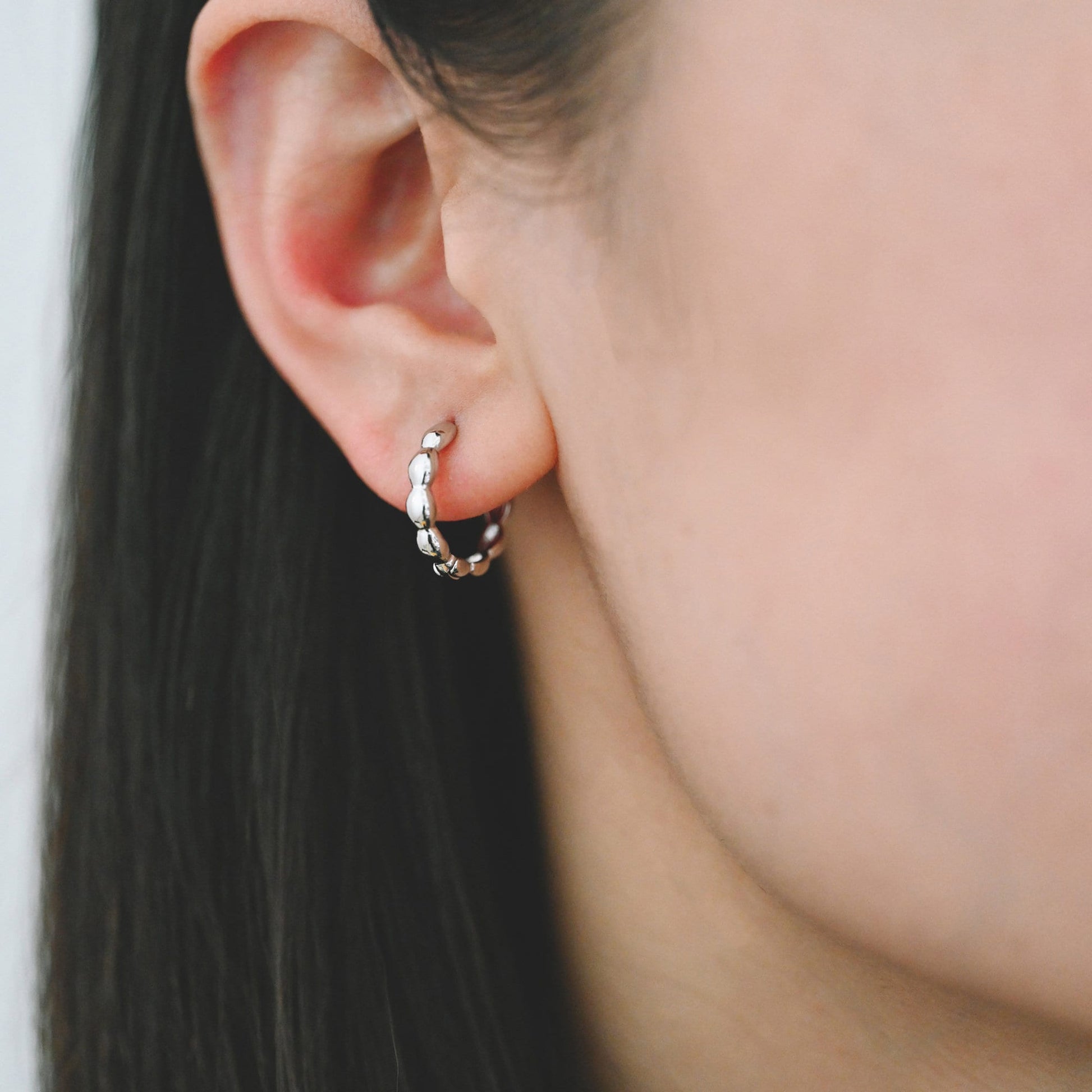 10pcs Gold/ Silver Hoop Earrings, 16mm, Gold Huggie Earrings, Gold Hoops, Huggies (GB-2204)