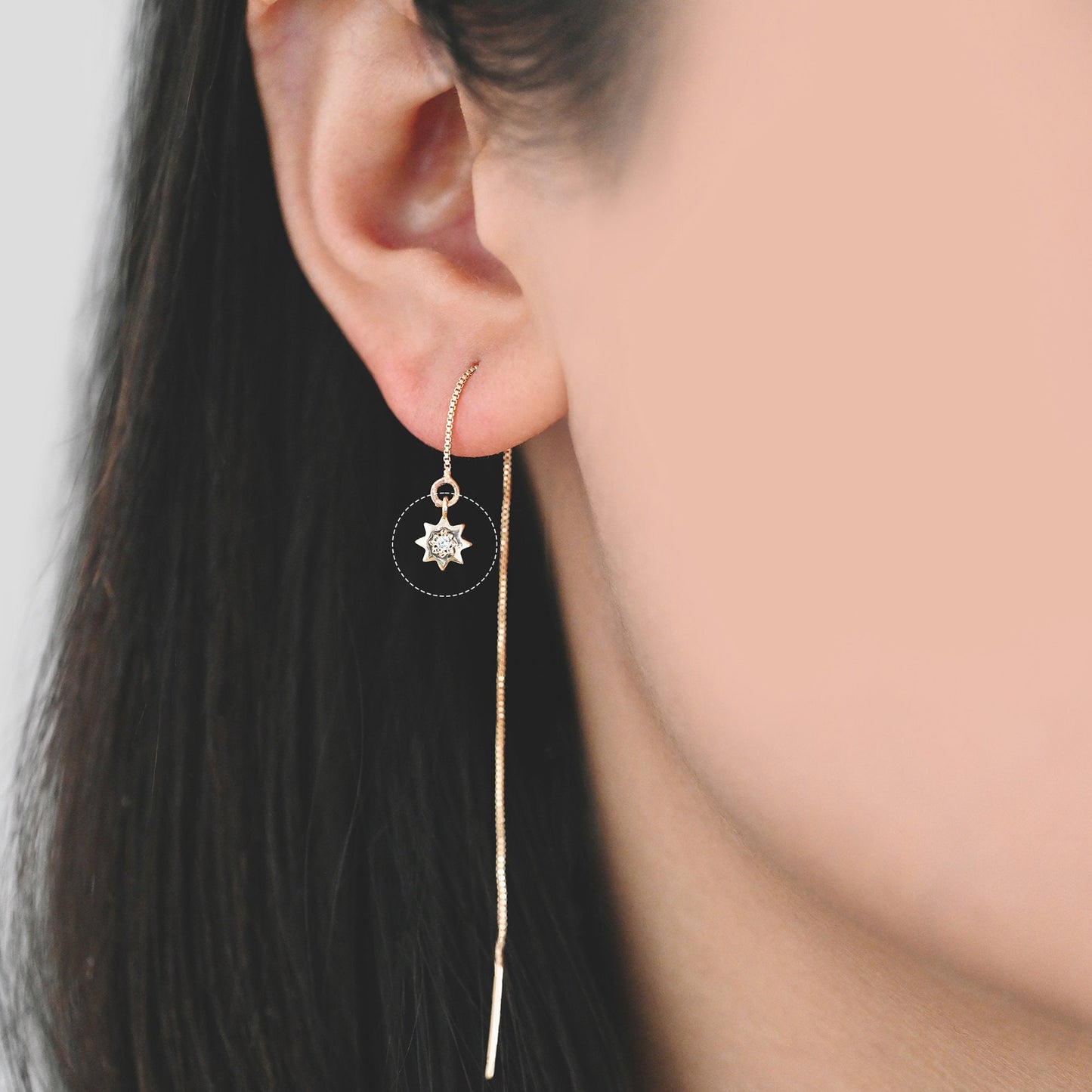 10pcs CZ Pave Gold Sun Charm 8x6mm, Real Gold plated Brass(GB-1658-A)