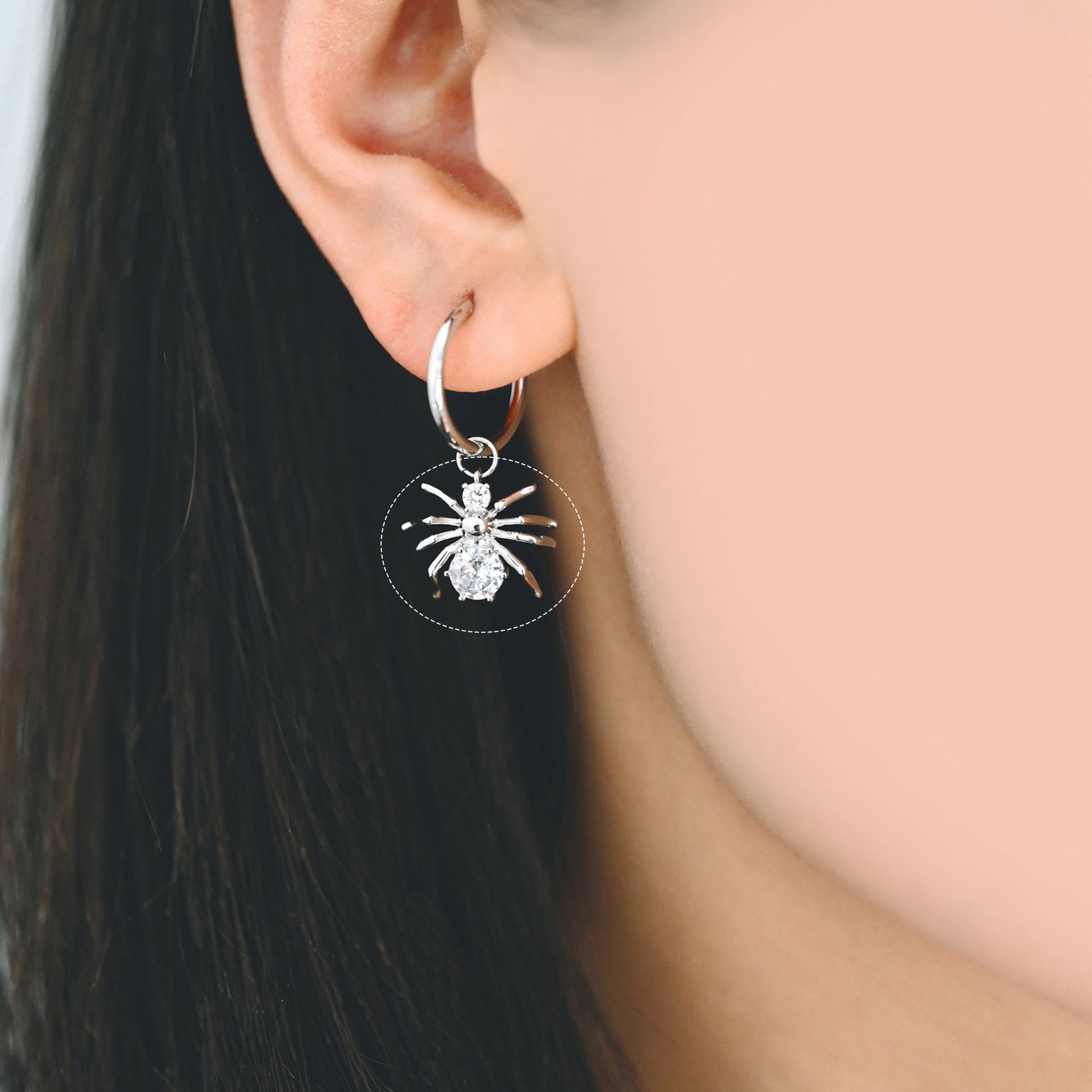 4pcs Spider Pendant Charm for Earrings and Necklaces - Arachnid Jewelry Making (GB-672)