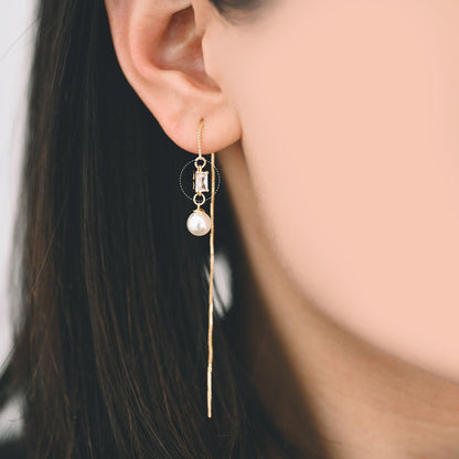 10pcs CZ pave Gold Rectangle Connectors 8mm, Gold Plated Brass Square Charm Pendants (GB-2947-C)