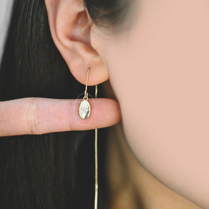 10pcs Gold plated Brass Oval Disc Charms 11x6mm, CZ Pave Star Disk Pendants (GB-162-D)