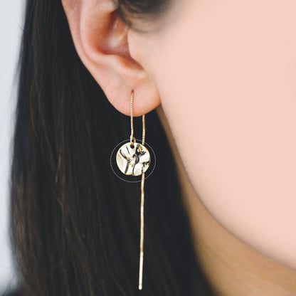 10pcs Hammered Disc Charms 12mm, Polished Gold plated Brass Tags, Round Disk Pendants (GB-402-A)