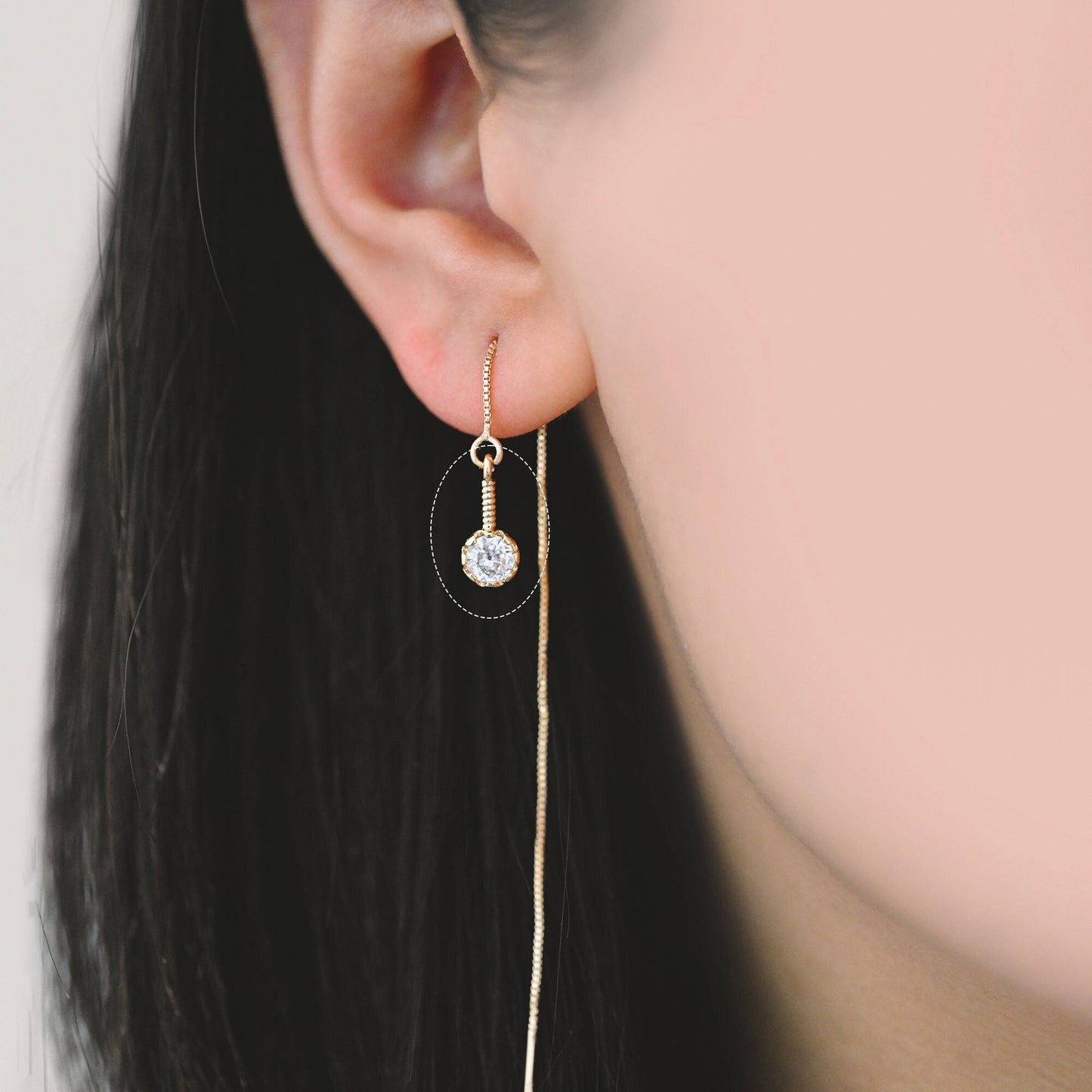 10pcs Cubic Zirconia Round Drop Charms 12x5.5mm, CZ Bar Charm, Gold plated Brass Charm (GB-1098)