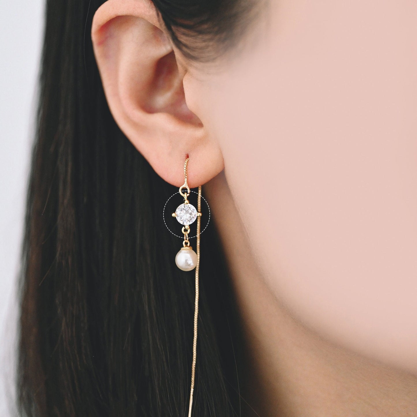 10pcs Gold/ Silver/ Rose Gold Cubic Zirconia Connector, Real 18K Gold/ Rhodium plated Brass CZ Charm (GB-1106)