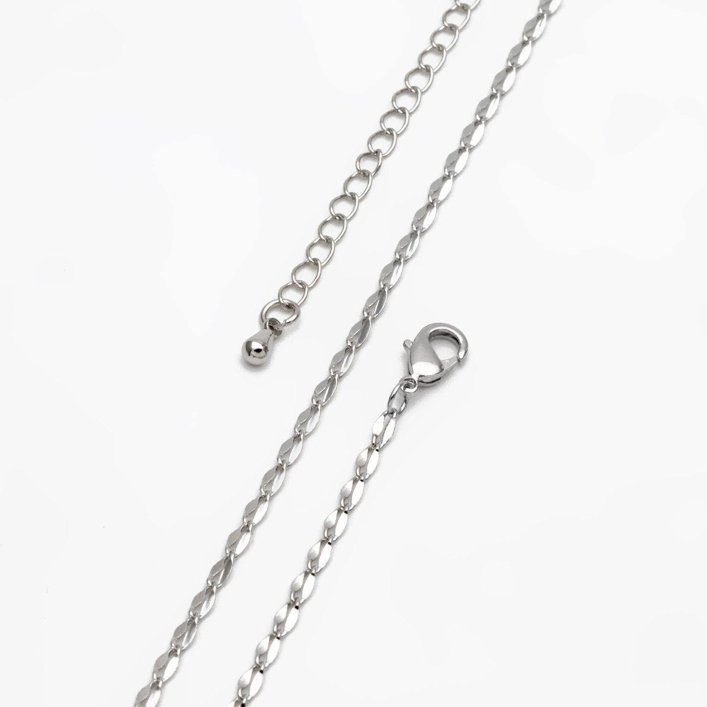 Gold/ Silver Tone Double Bar Linked Chains, Finished Bracelet/ Anklet/ Necklace with Extender Chain, Ready to Wear (#LK-178)