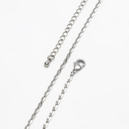 Gold/ Silver Tone Double Bar Linked Chains, Finished Bracelet/ Anklet/ Necklace with Extender Chain, Ready to Wear (#LK-178)