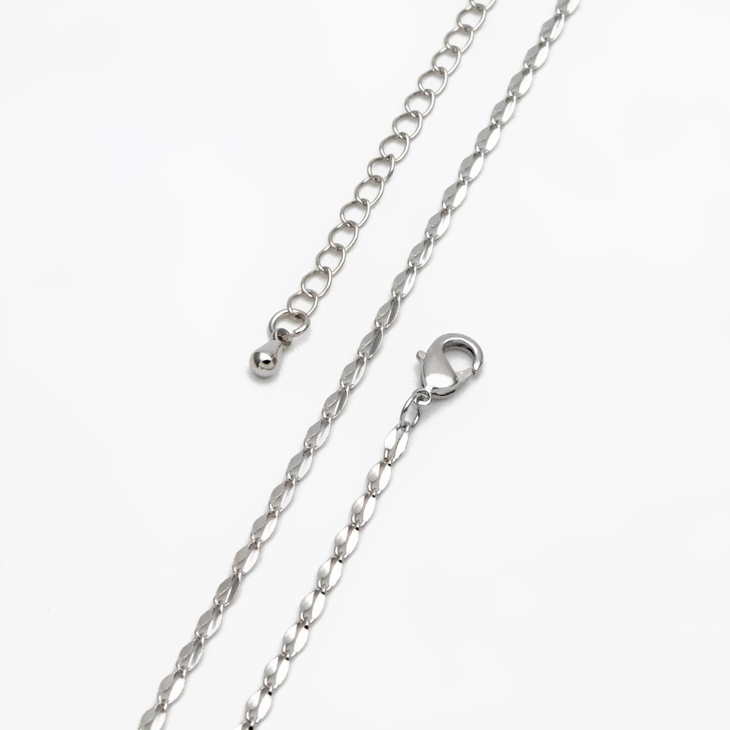 Gold/ Silver Tone Double Bar Linked Chains, Finished Bracelet/ Anklet/ Necklace with Extender Chain, Ready to Wear (#LK-178)