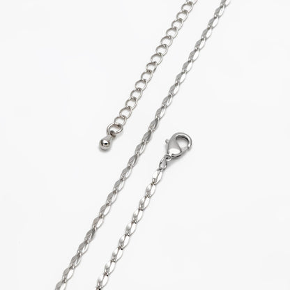 Gold/ Silver Tone Double Bar Linked Chains, Finished Bracelet/ Anklet/ Necklace with Extender Chain, Ready to Wear (#LK-178)