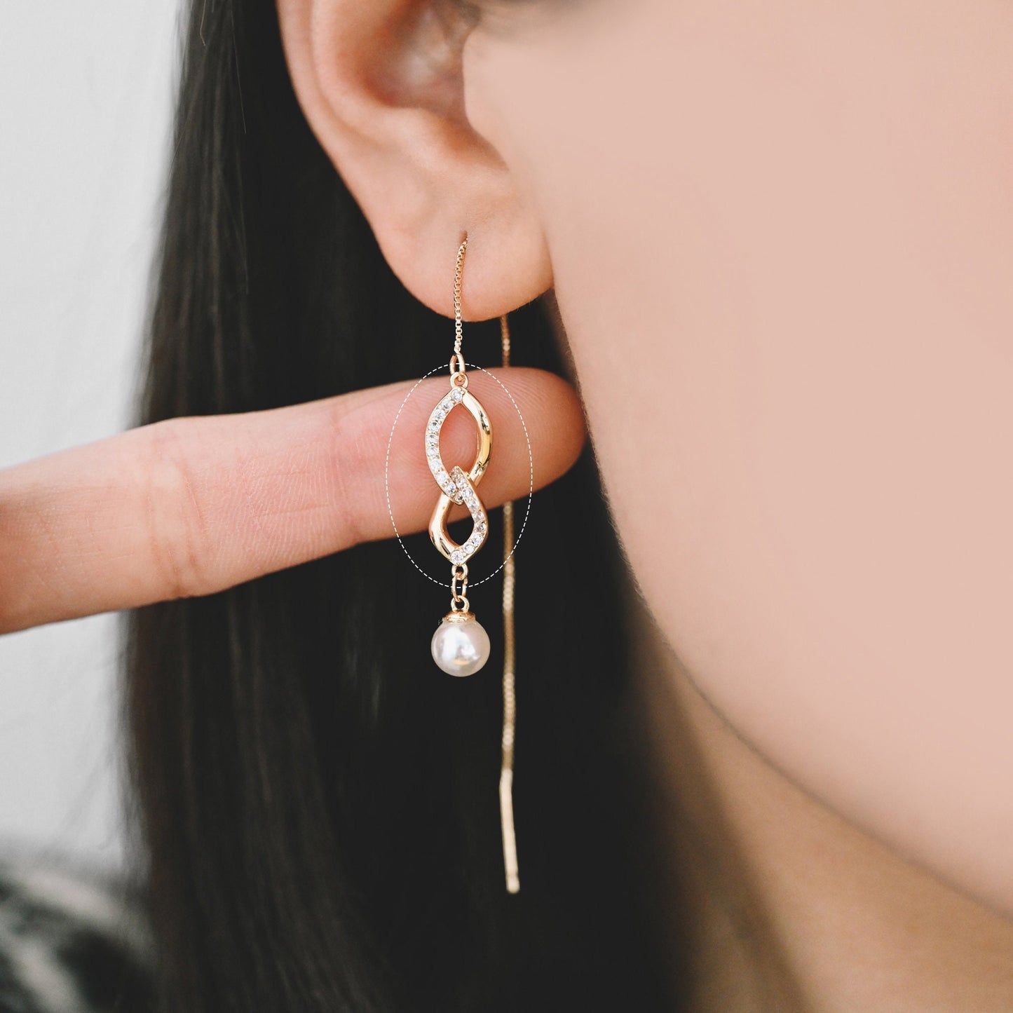 4pcs Micro Pave Chain Connector, Gold plated Brass Links with 2 Loops, CZ Rhinestone Pave Charm Pendants (GB-2197-C)