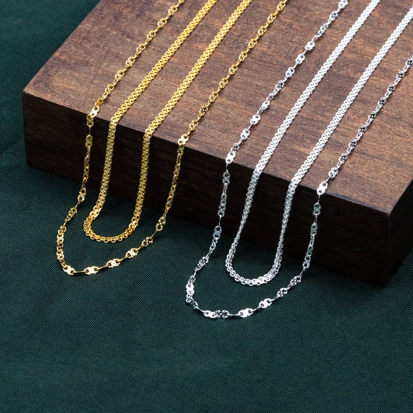 Sterling Silver Double Layer Necklace, Dainty Necklace, Layering Necklaces, Ready to Wear (CY-047)