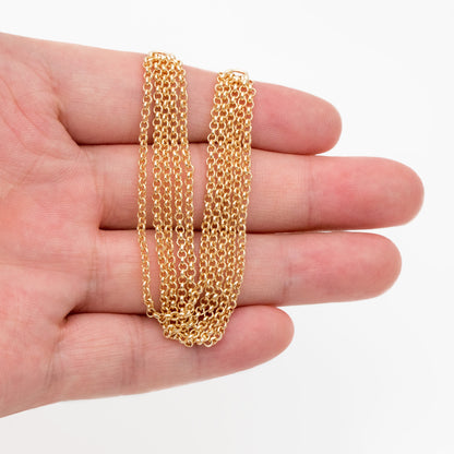 4pcs Dangle Gold Chain Connector, Gold plated Brass, Necklace Bracelet Components (GB-4378)