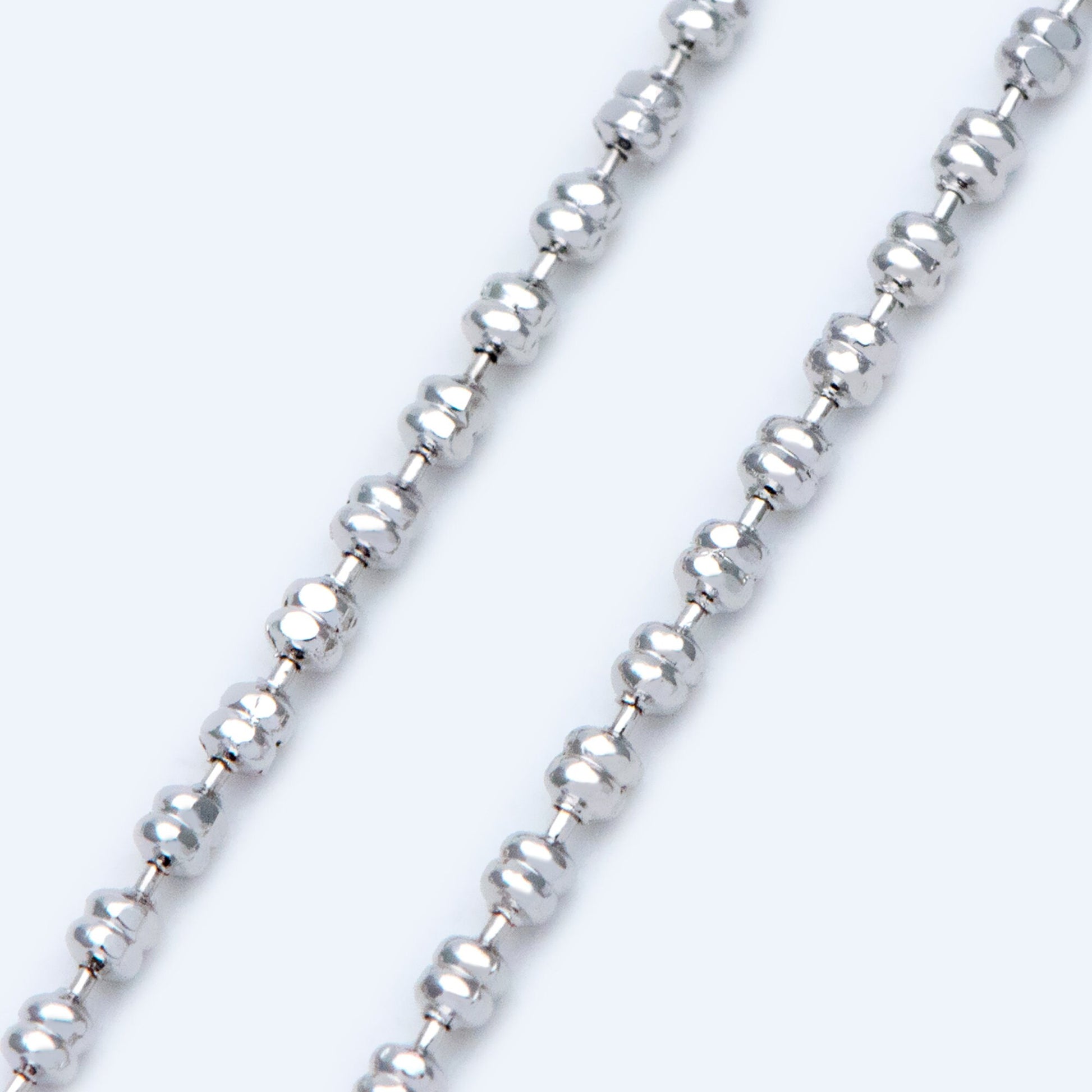 Gold/ Silver tone Ball Chains 1.5mm, Gold/ Rhodium plated Brass, DIY Necklace Chain Wholesale (#LK-229)/ 1 Meter=3.3 ft
