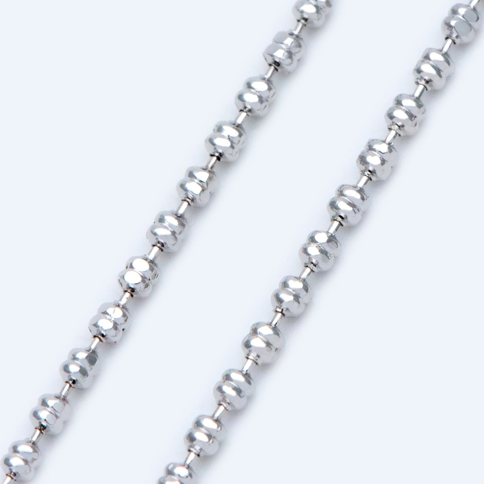 Gold/ Silver tone Ball Chains 1.5mm, Gold/ Rhodium plated Brass, DIY Necklace Chain Wholesale (#LK-229)/ 1 Meter=3.3 ft