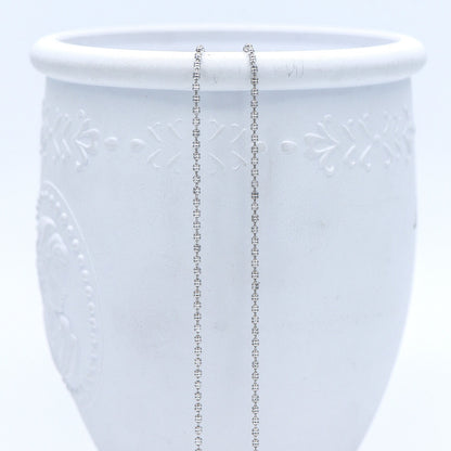 Gold/ Silver tone Ball Chains 1.5mm, Gold/ Rhodium plated Brass, DIY Necklace Chain Wholesale (#LK-229)/ 1 Meter=3.3 ft