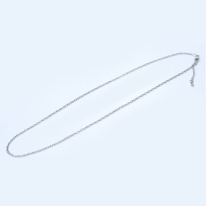 1pc Gold/ Silver Tone Heart Chains 2.2mm, 18 Inch Finished Necklace with Extender Chain, Ready to Wear (#LK-310)