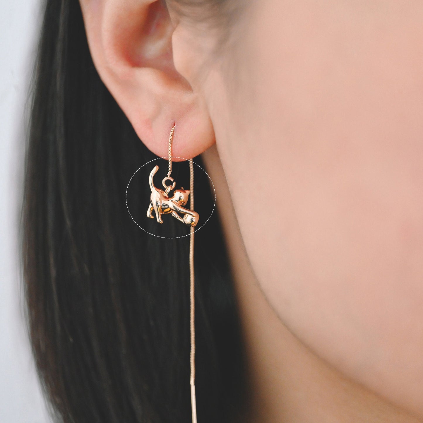 10pcs Gold 3D Cat Charm, Jewelry Making, Diy Material, Jewelry Supplies (GB-2707-A)