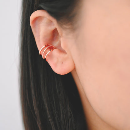 10pcs Gold/ Silver/ Rose Gold Ear Cuff, Cartilage Ear Cuff, Gold Plated Ear Cuff, Cartilage Earrings (GB-2789)