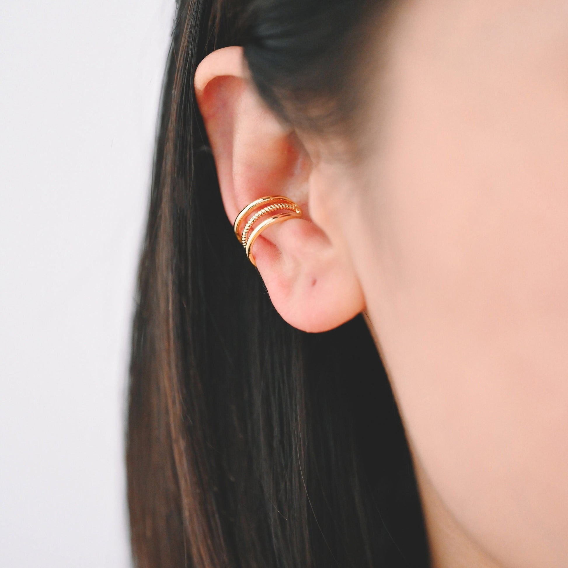 10pcs Gold/ Silver/ Rose Gold Ear Cuff, Cartilage Ear Cuff, Gold Plated Ear Cuff, Cartilage Earrings (GB-2121-B)