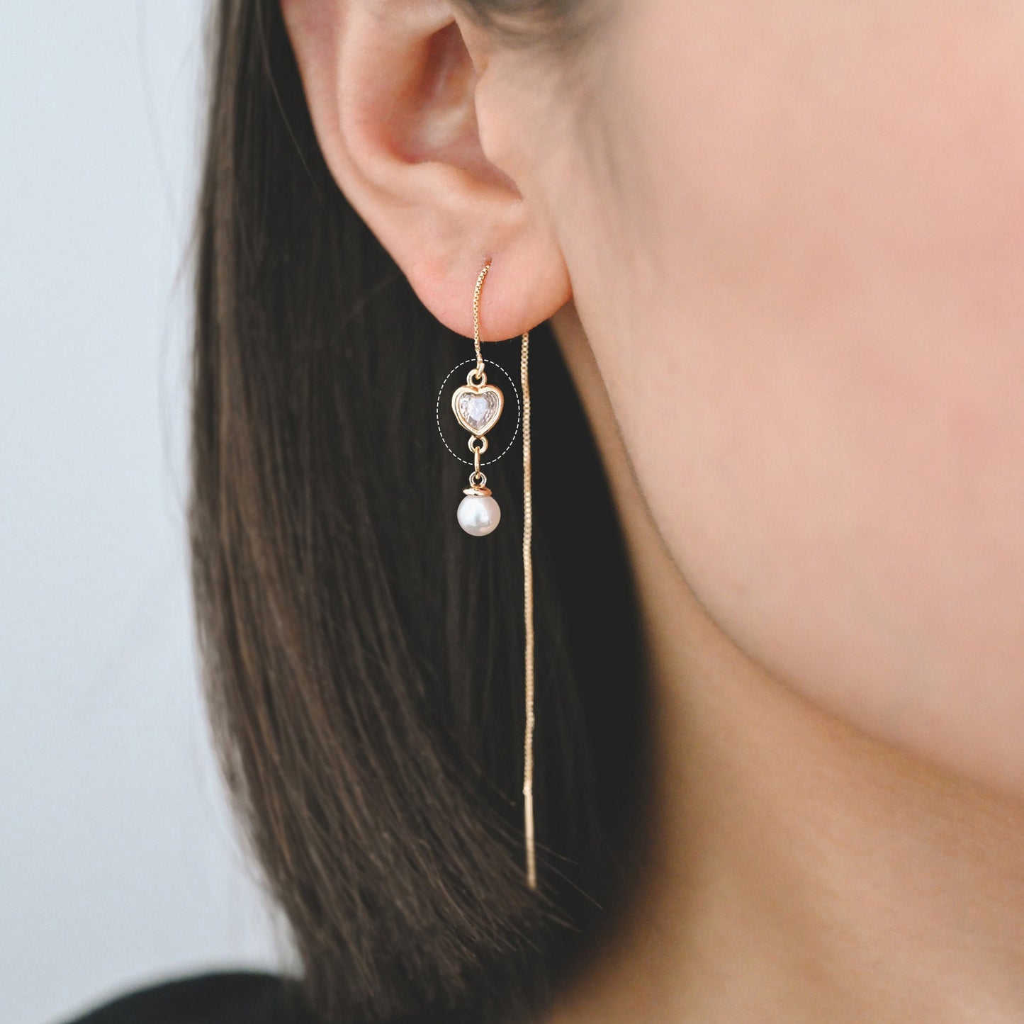 10pcs CZ pave Heart Connectors 9x5mm/ 10x7mm, Gold Plated Brass Heart Charm Pendants (GB-2819)