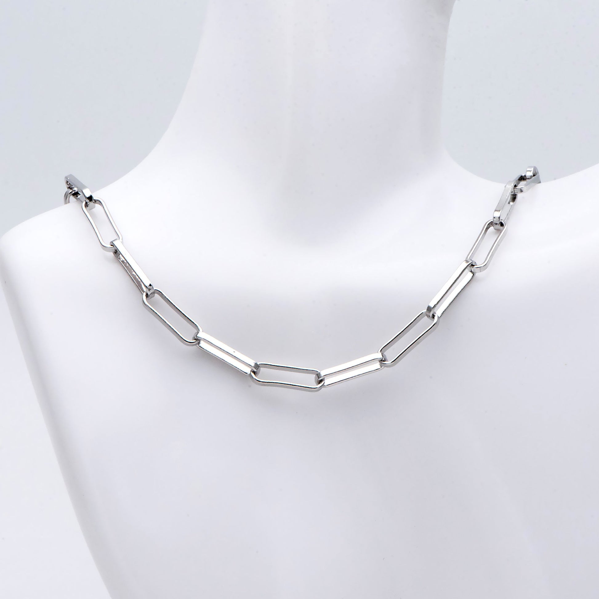 Gold/ Silver Long Oval Chains, Link Size 14.5x4.5mm, 18K Gold/ Rhodium plated Brass, Quality Craft Jewelry Supplies(#LK-475)/ 1 Meter=3.3 ft