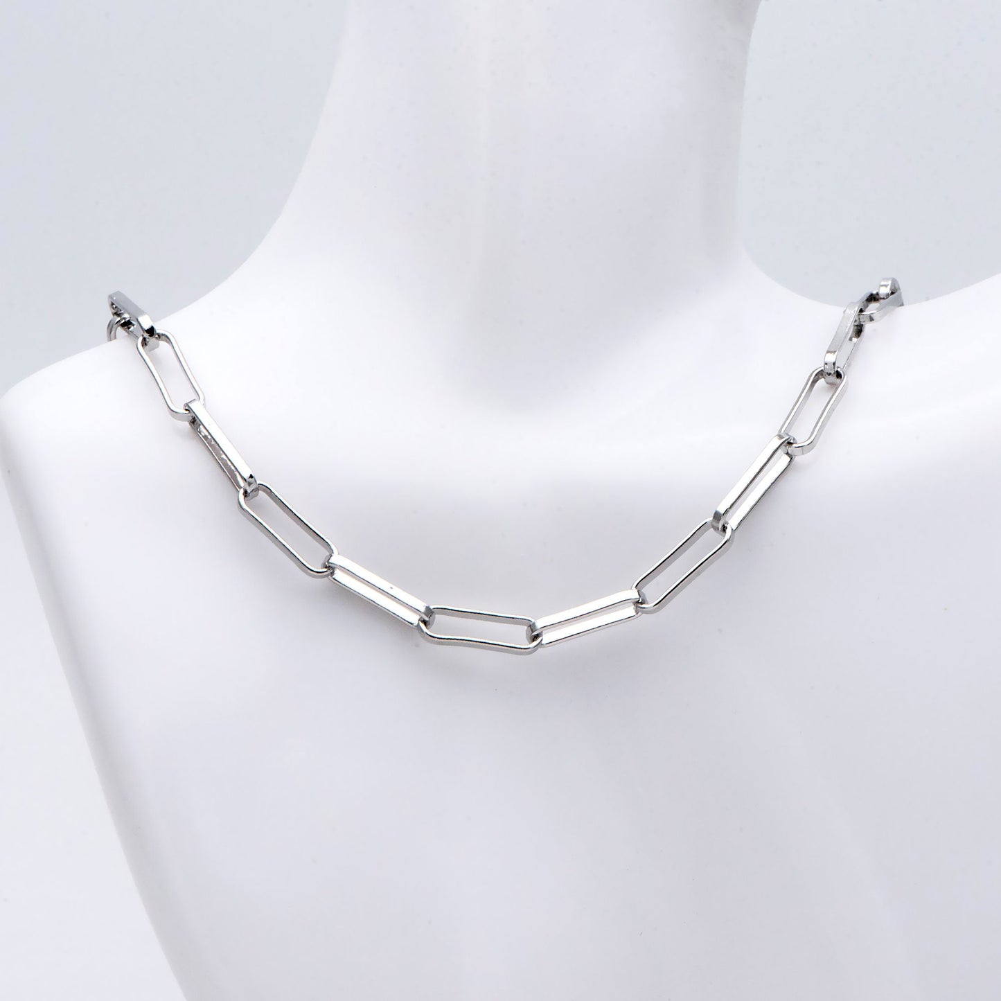 Gold/ Silver Long Oval Chains, Link Size 14.5x4.5mm, 18K Gold/ Rhodium plated Brass, Quality Craft Jewelry Supplies(#LK-475)/ 1 Meter=3.3 ft