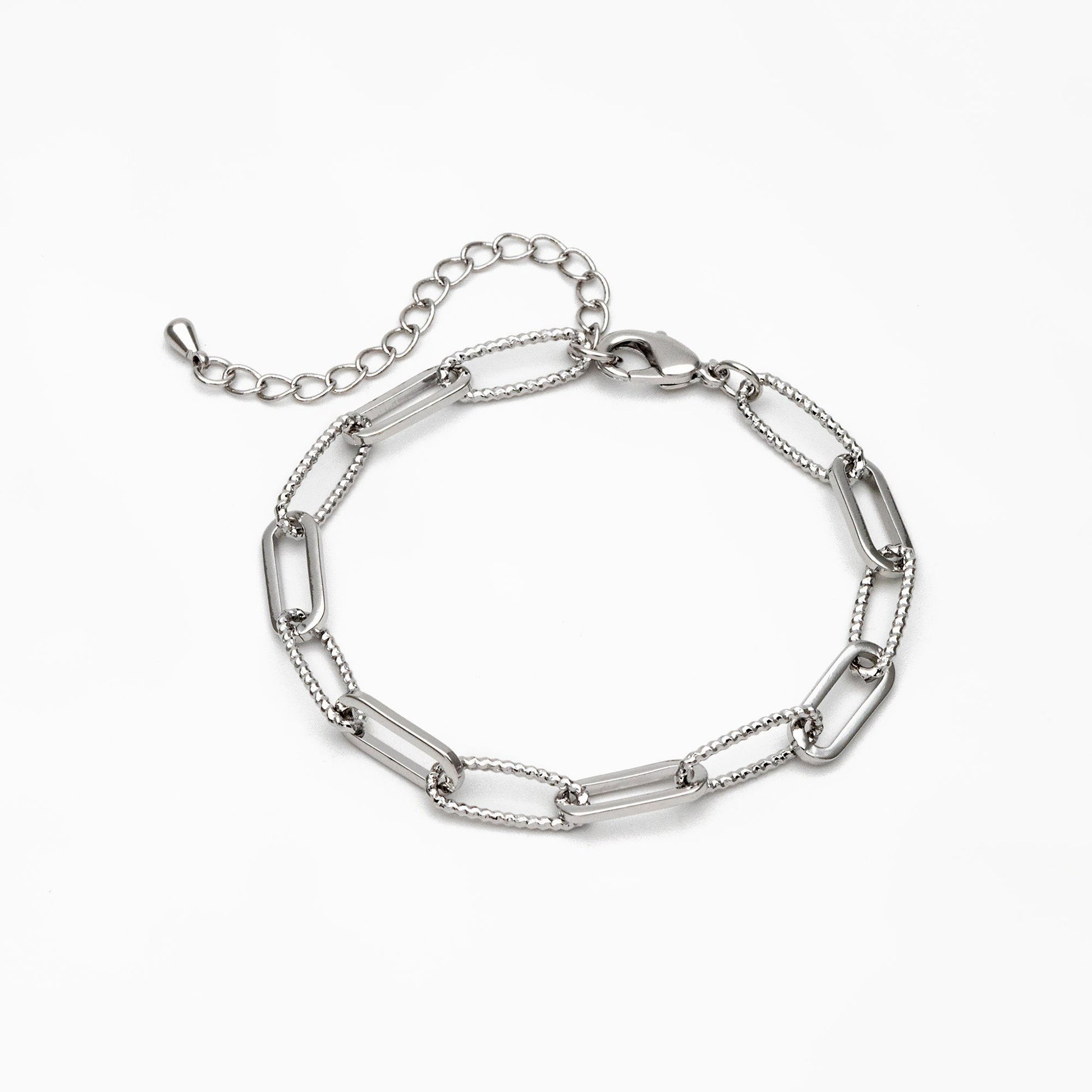 Gold/ Silver Oval Link Chain 5.5mm, Finished Bracelet/ Anklet/ Necklace with Extender Chain, Ready to Wear (#LK-409)