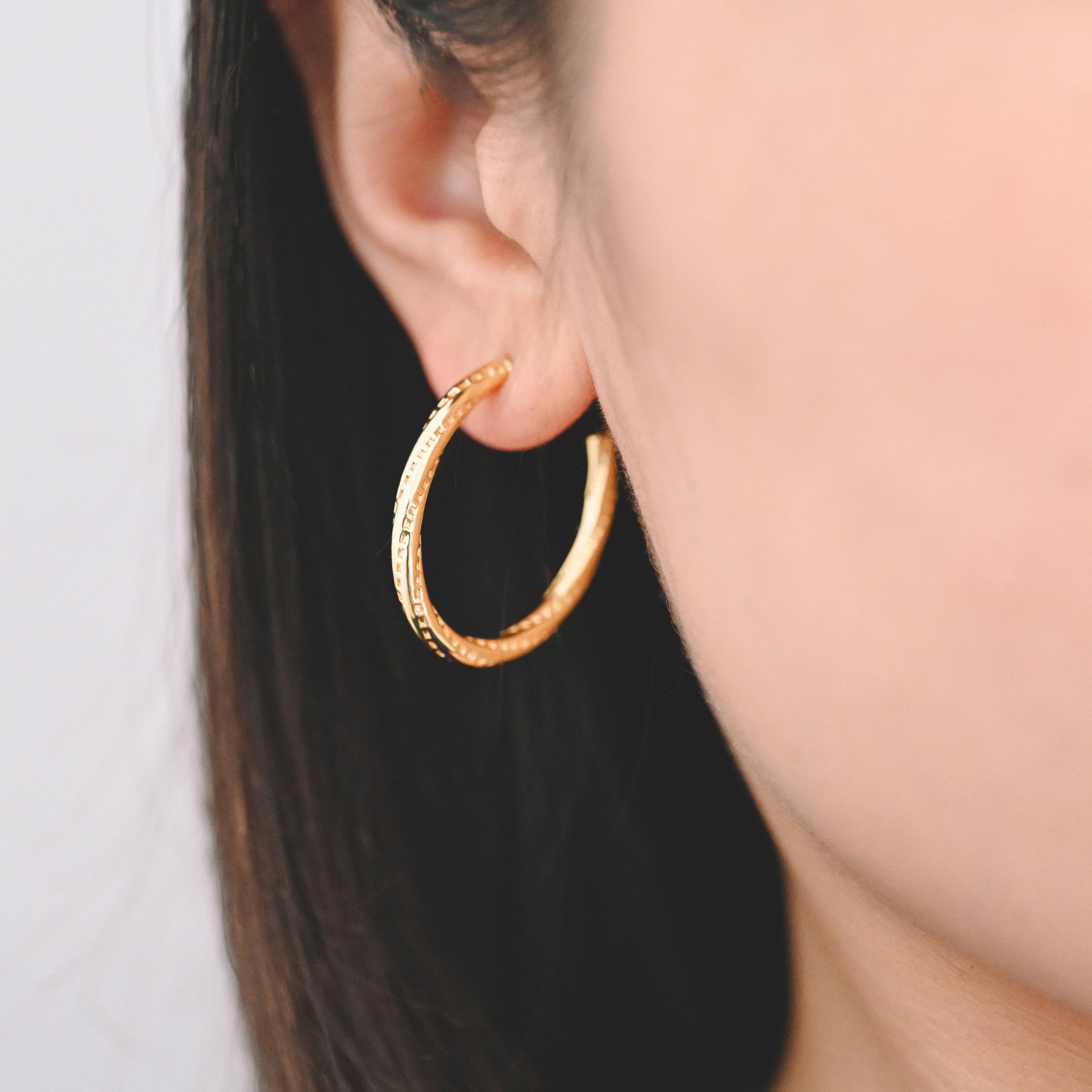 4pcs Gold Oval Earrings, Geometric earring posts, Jewelry Supplies (GB-2338)