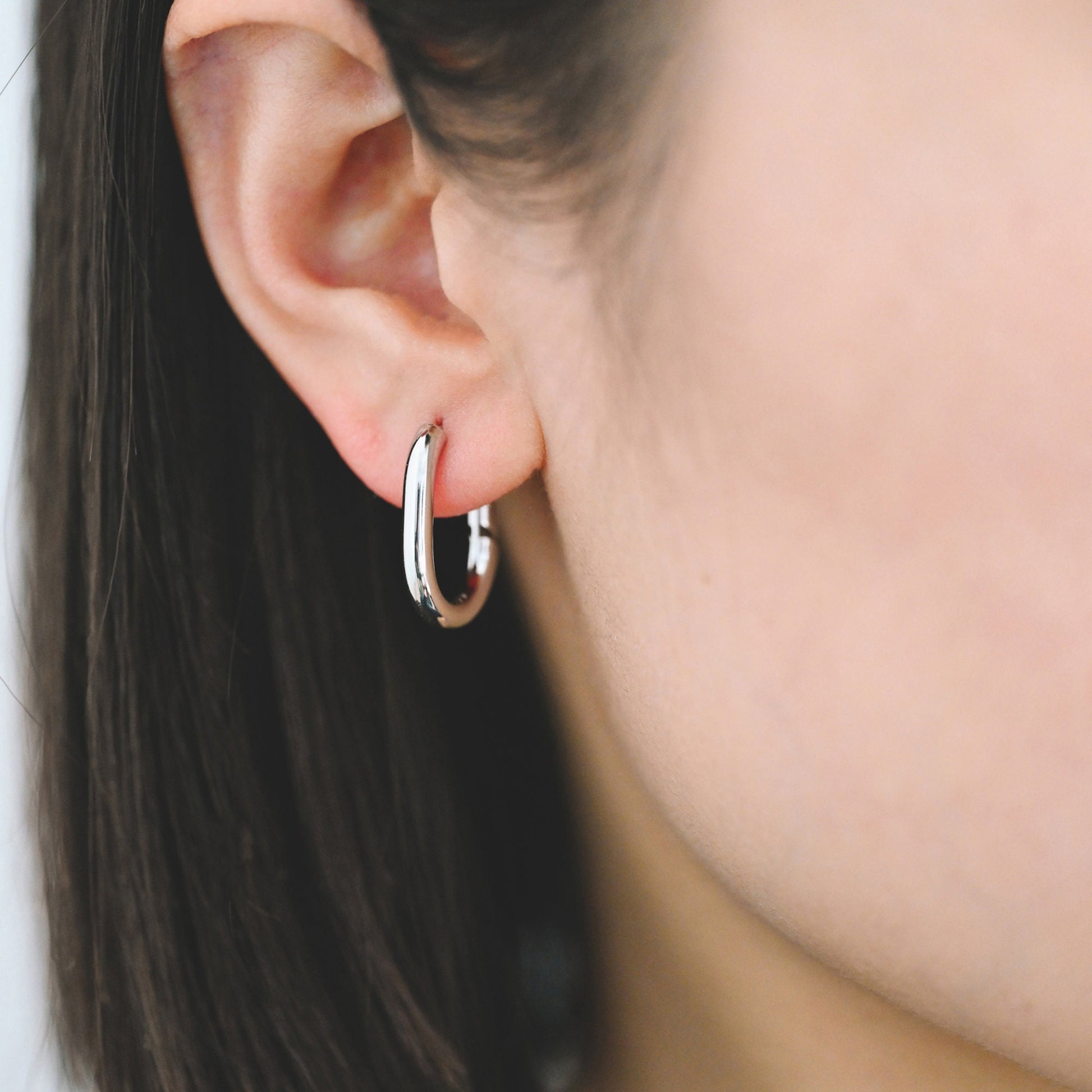 4pcs Gold/ Silver Dangle Minimalist Huggies Earring, Gold/ Rhodium plated Stainless Steel, Gold Huggie Earrings Supply (GB-2388)