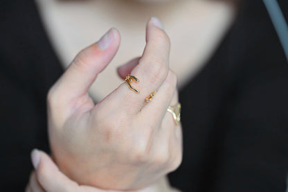 4pcs Gold Triple Band Ring, Everyday Ring, Modern Style Ring, Fashion Rings, Minimalist Ring (#GB-3629)