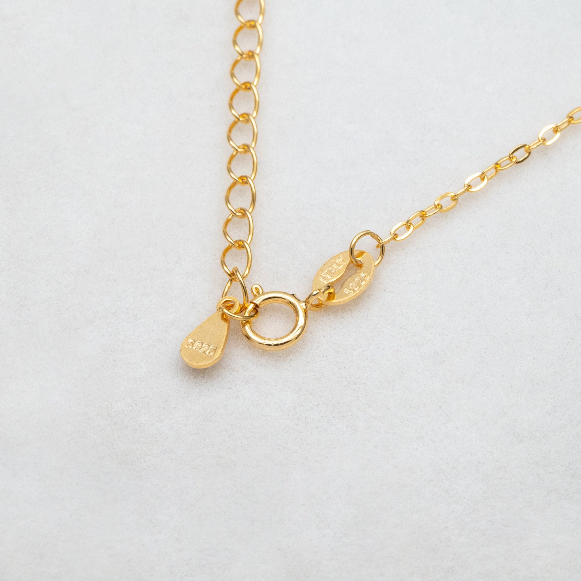 Adjustable Sterling Silver Necklace, 1.4mm Dainty Cable Chain, Gold/ Rhodium plated .925 Silver, Ready to Wear (CY-041)