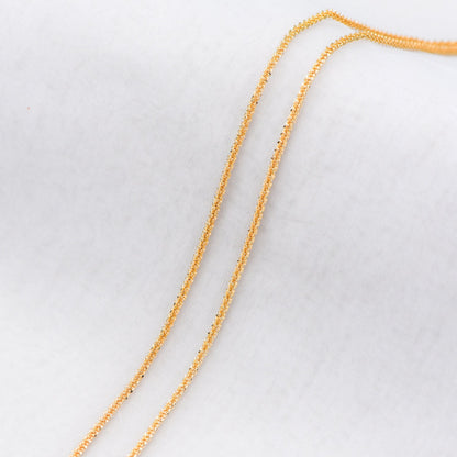 Gold/ Silver tone Specialty Chains 2.2mm, Gold/ Rhodium plated Brass, DIY Necklace Chain Wholesale (#LK-228)/ 1 Meter=3.3 ft