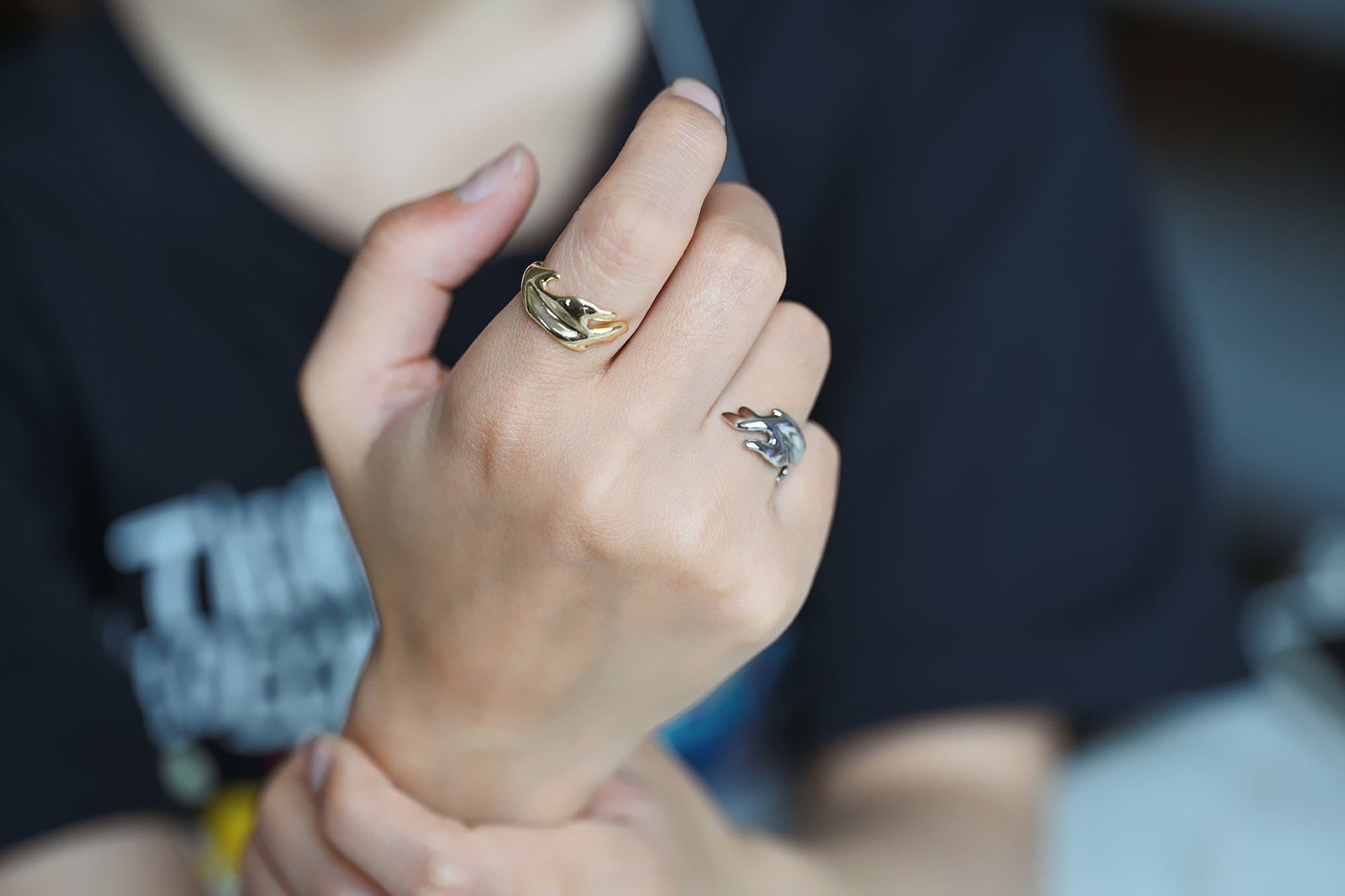 4pcs Gold Finger Ring, Everyday Ring, Modern Style Ring, Fashion Rings, minimalist ring (#GB-2670)