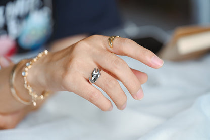 4pcs Gold Finger Ring, Everyday Ring, Modern Style Ring, Fashion Rings, minimalist ring (#GB-2670)