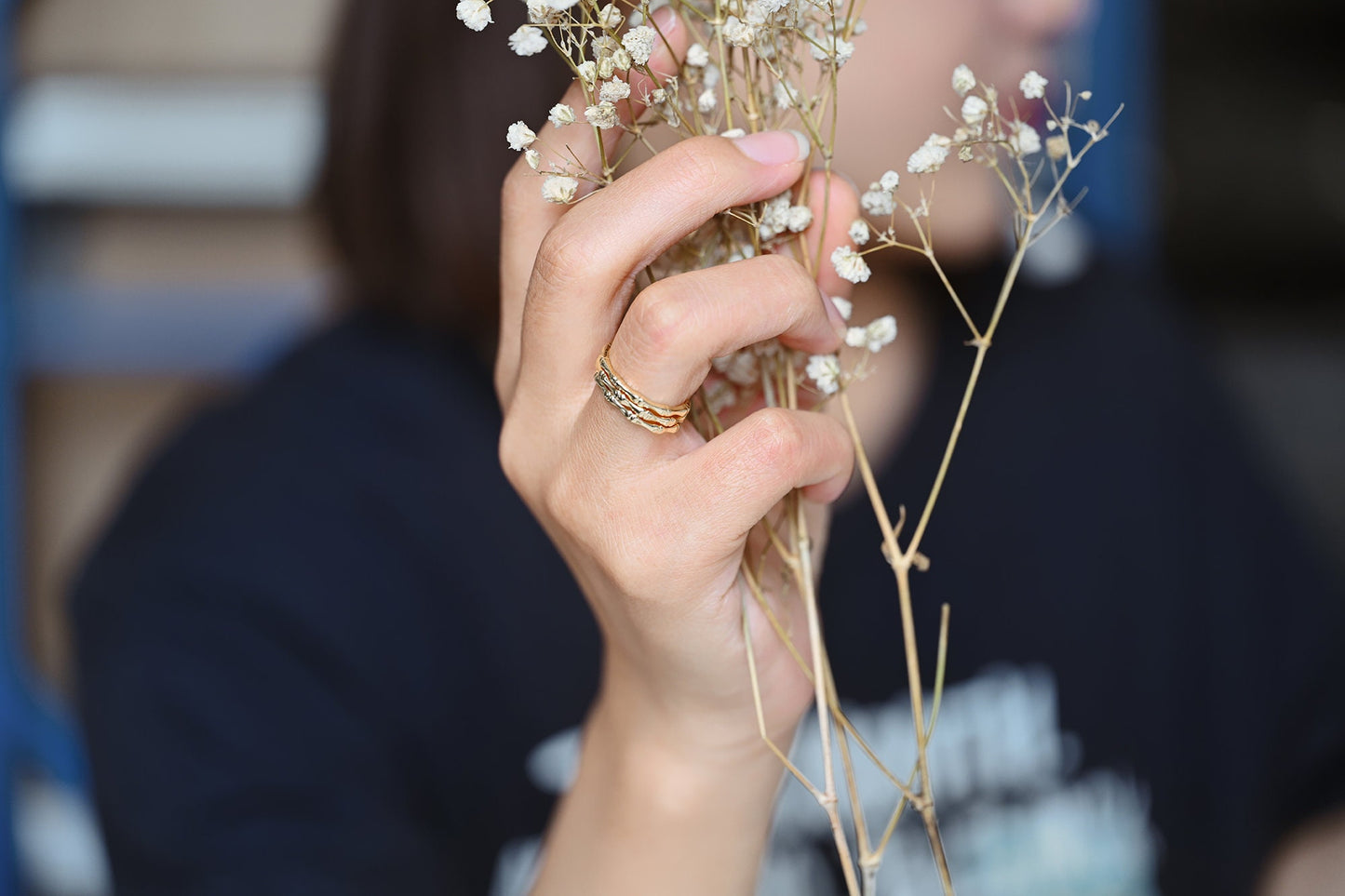 4pcs Gold Finger Ring, Bone Ring, Everyday Ring, Modern Style Ring, Fashion Rings, Dainty Rings (#GB-2697)