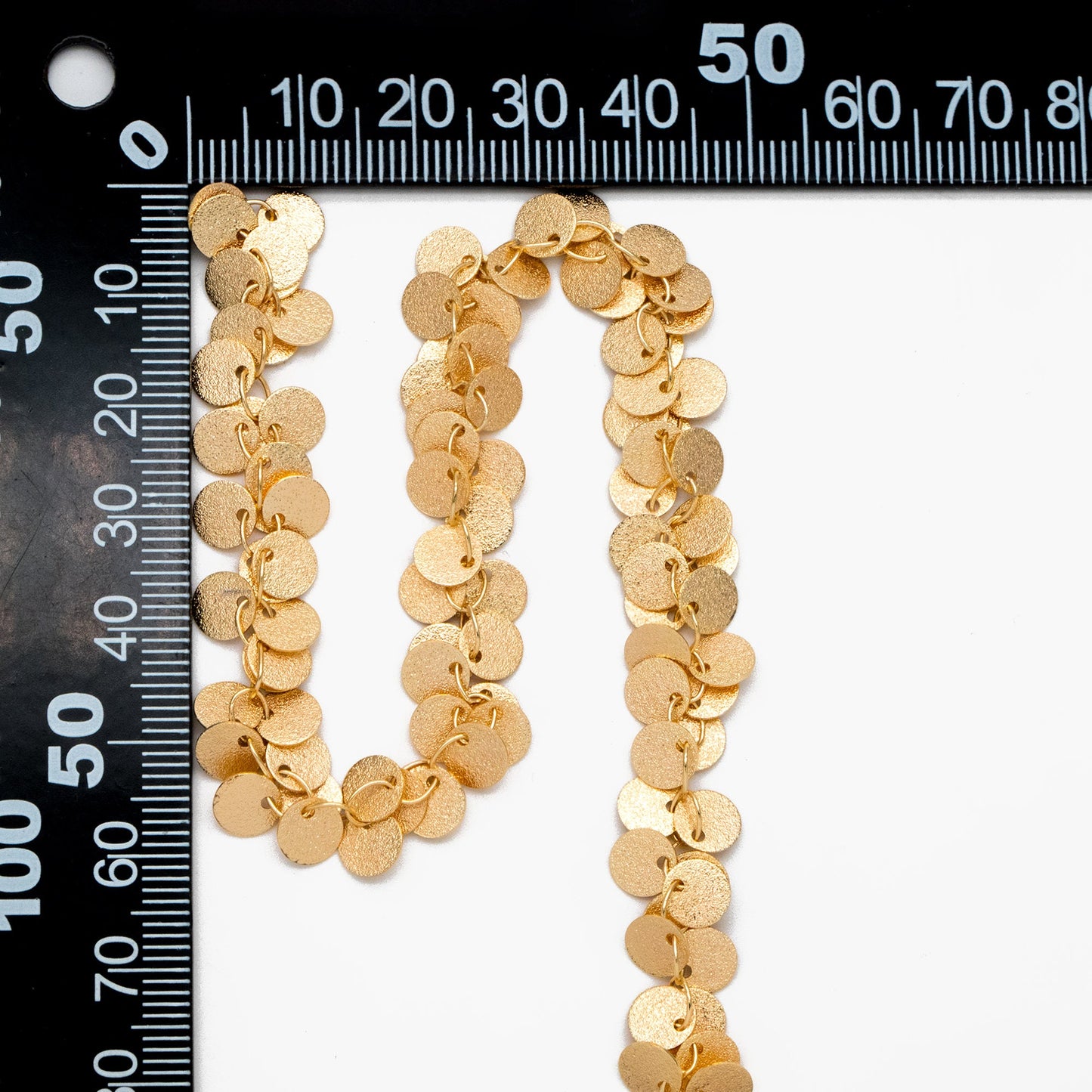 Gold/ Silver tone Round Disc Chains 6mm, Disk Coin Geometric Chain (#LK-212)/ 1 Meter=3.3 feet