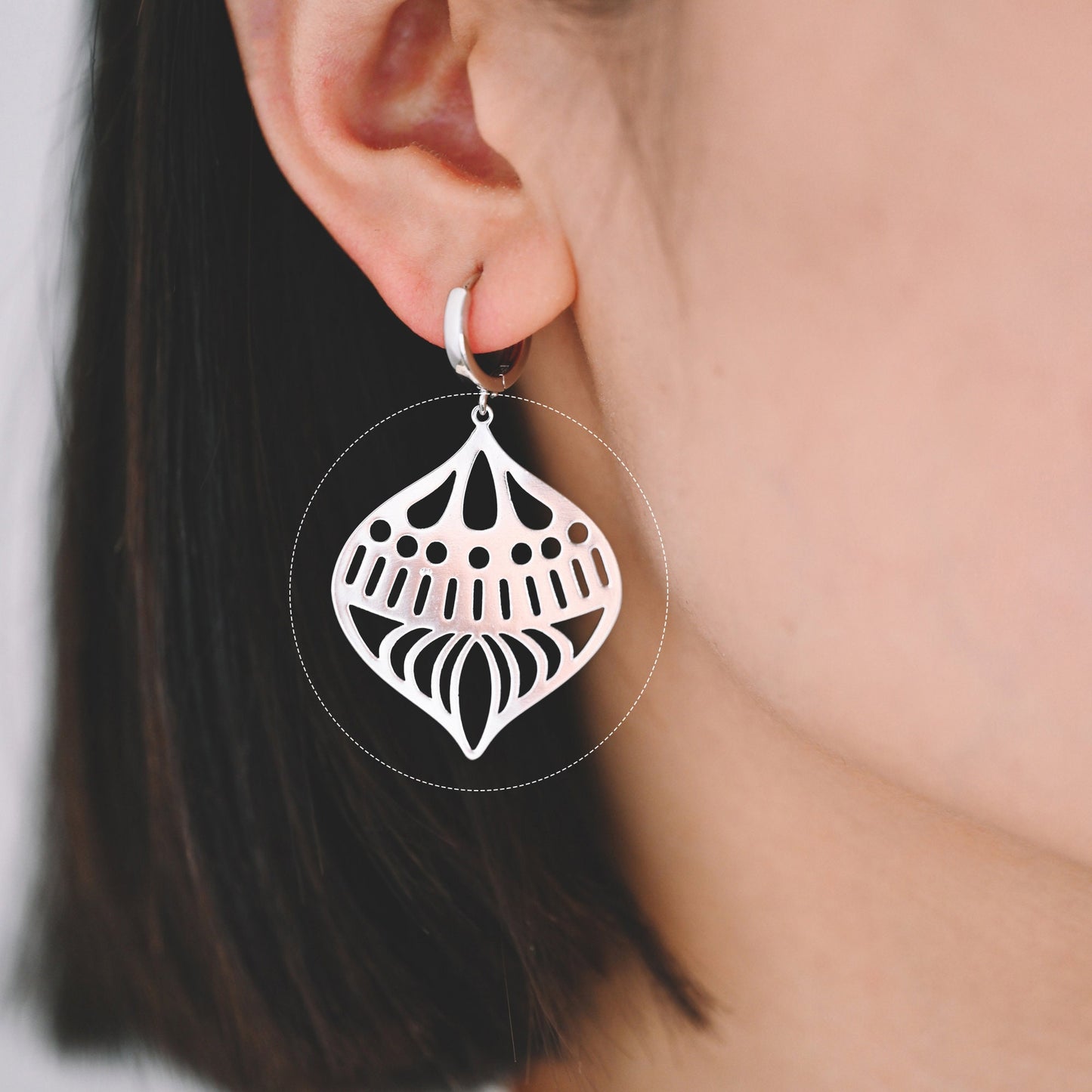 4pcs Gold/ Silver Geometry Teardrop Connector, Geometric Earring Charms, Teardrop Pendant Charms, Laser Cut Geometric Jewelry (GB-2402)