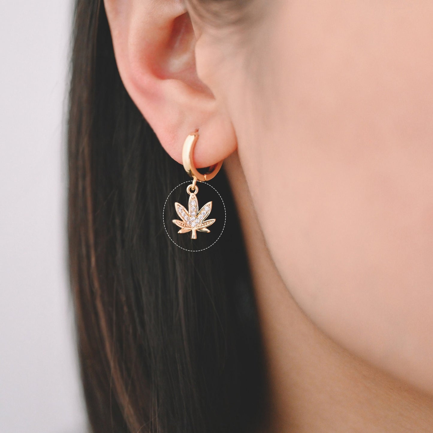 4pcs CZ Pave Gold Maple Leaf Charms, Leaf Pendants, Jewelry Making, Diy Material, Jewelry Supplies (GB-1312-A)